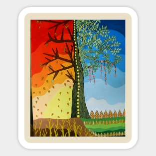 colorful tree Sticker